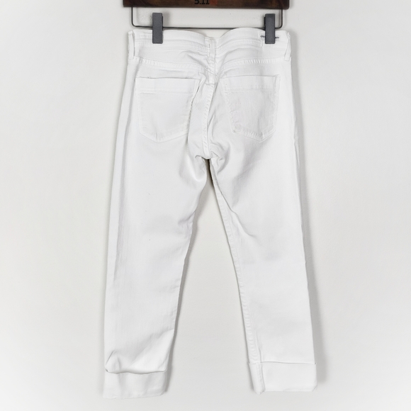 CITIZENS OF HUMANITY White Dani Cropped Straight Leg Jeans Size: 27 - Picture 4 of 8